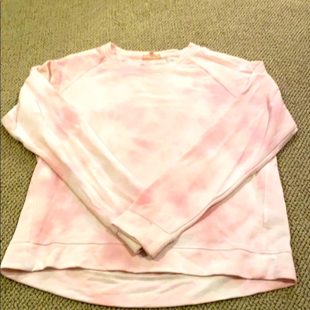 Light pink tie-dye sweatshirt